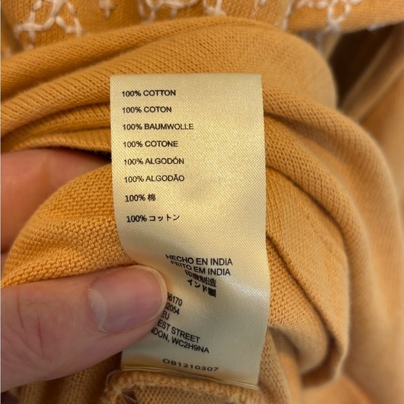 We The Free Gold Buttoned Tunic with Polo Collar - Picture 4 of 6